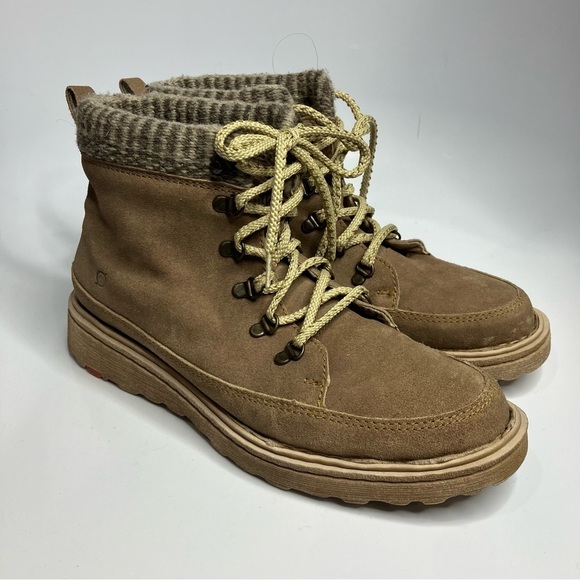 Born Orlene suede lace up boots size 11 - Picture 2 of 8